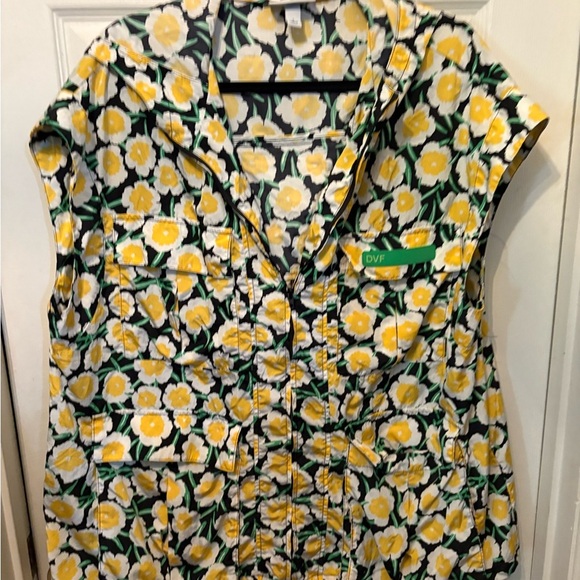 DVF Floral Sleeveless Top - Picture 1 of 2